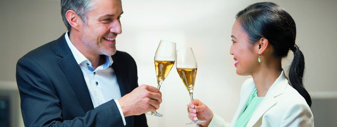 Business VIP Champagner Feier © Flughafen Zürich AG