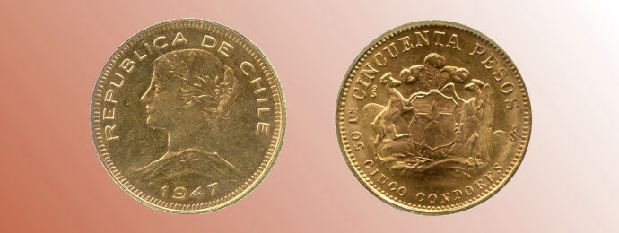 Chile Peso Goldmünzen