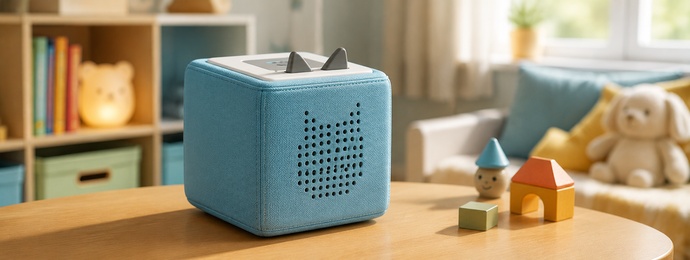 Tonies stellt eine weitere Variante seiner Toniebox vor, welche mit günstigen Preisen und hoher Mobilität punkten soll