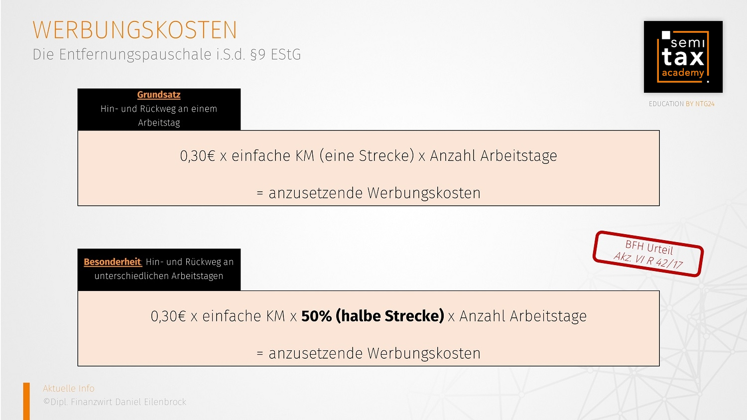 Werbungskosten_Die Entfernungspauschale_Grundsatz_&_Besonderheit