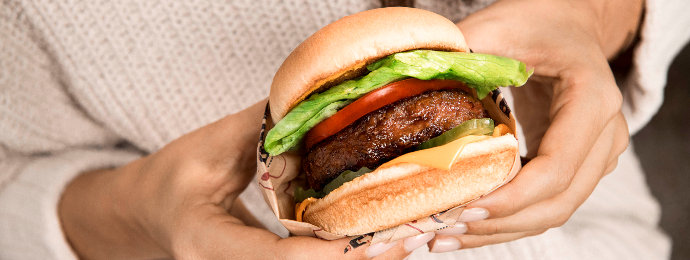 Smartfood Bild mit vegetarischem Burger