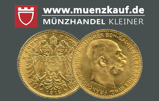 Werbebanner Kronen Goldmünzen