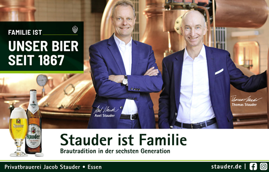 Werbebanner Brauerei Stauder